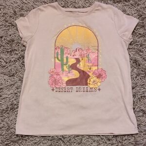 Place Desert Dreams Tee - Pink and Yellow